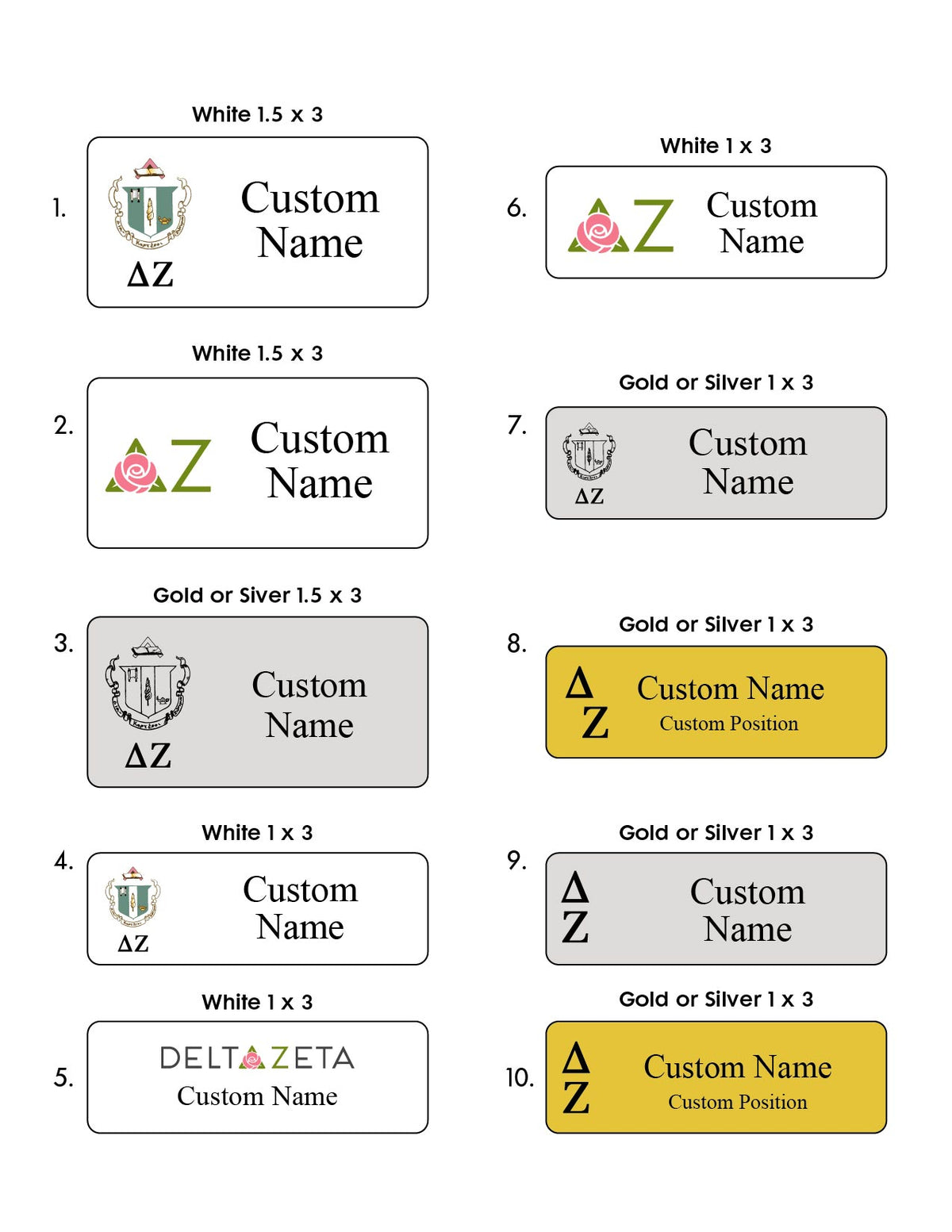 Recruitment Name Tags - DZ Dezigns