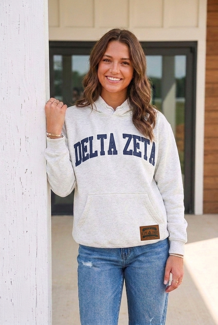 Premium Denim Letter Hoodie- Limited Edition
