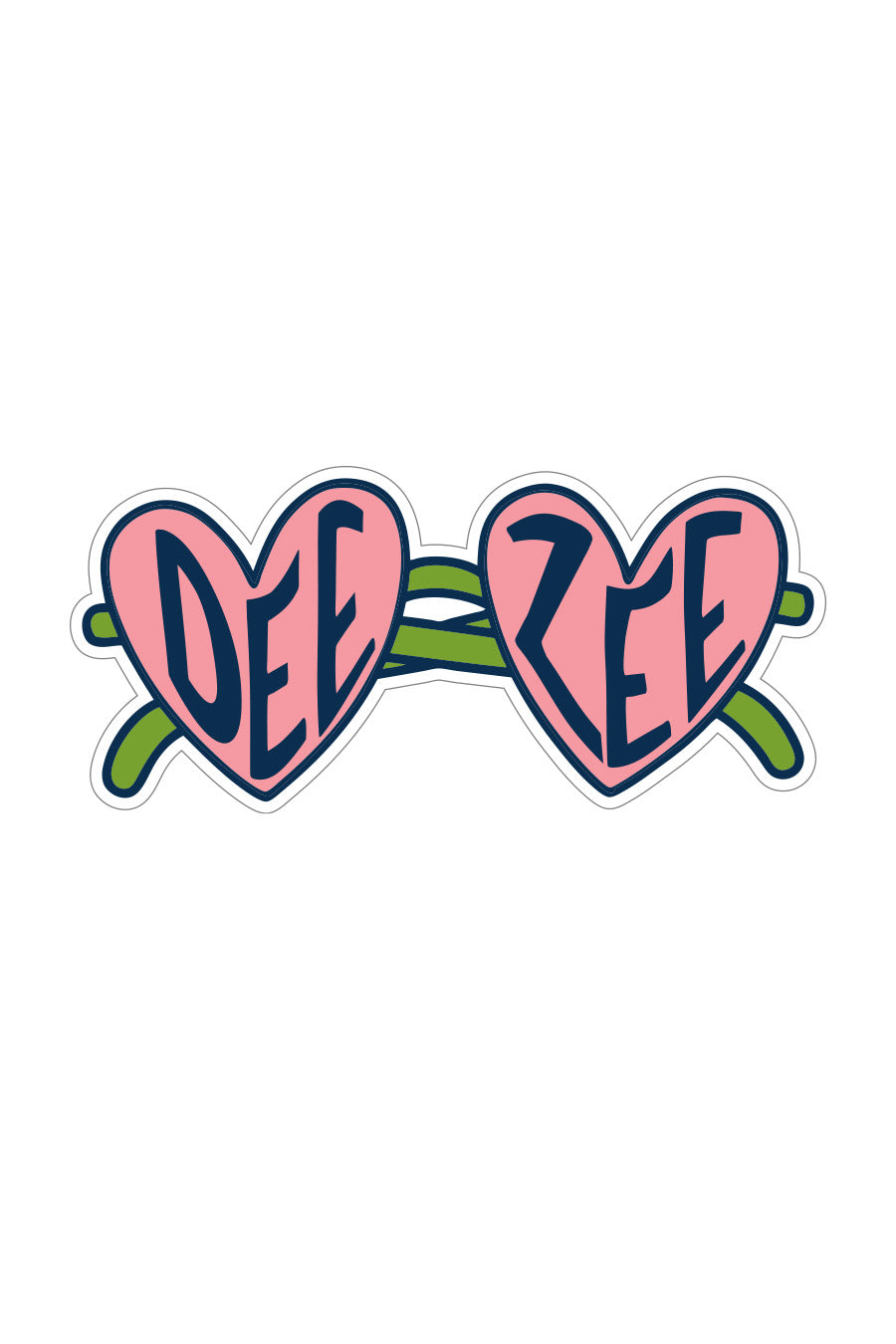 Heart Sunglass Sticker