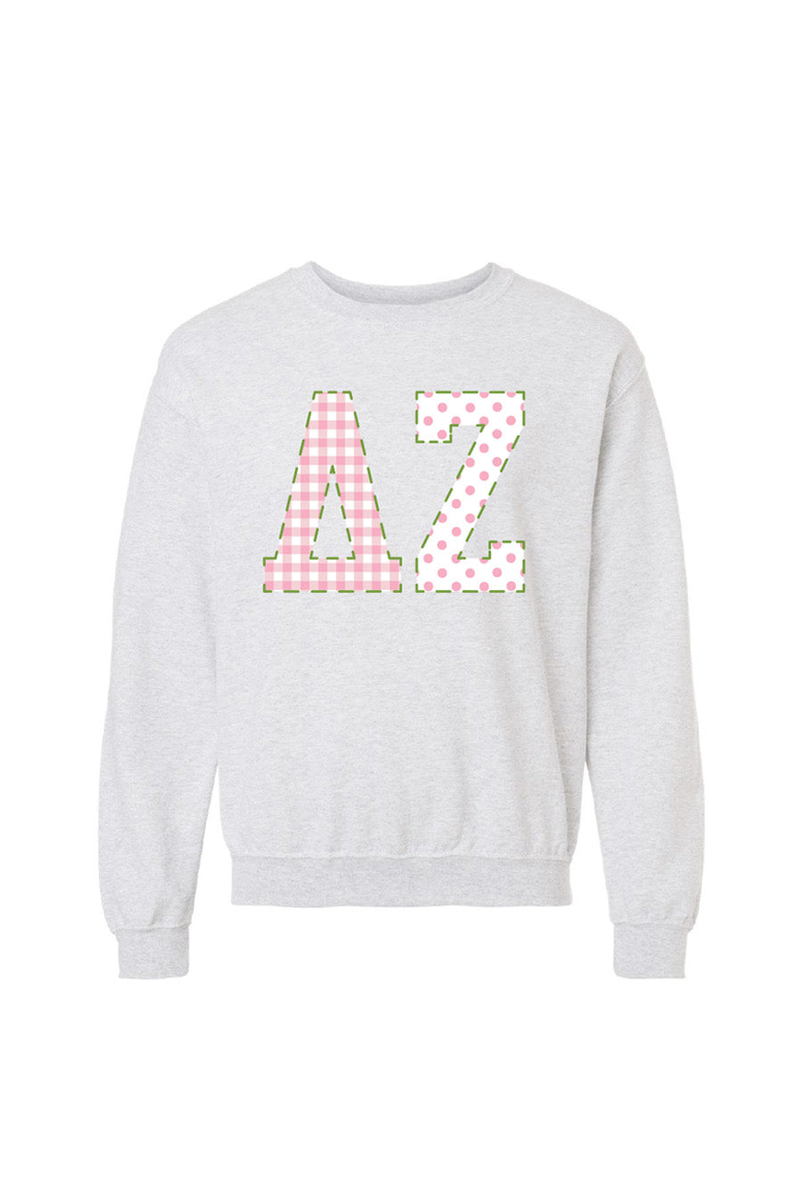 Checker Meet Polka Dot Crewneck