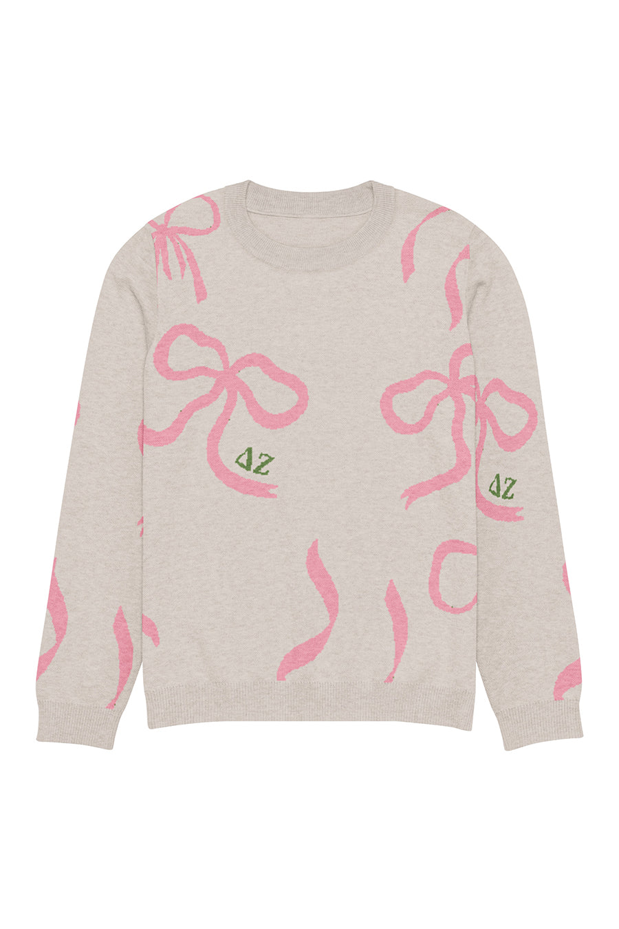 Lacy Bow Knitted Sweater