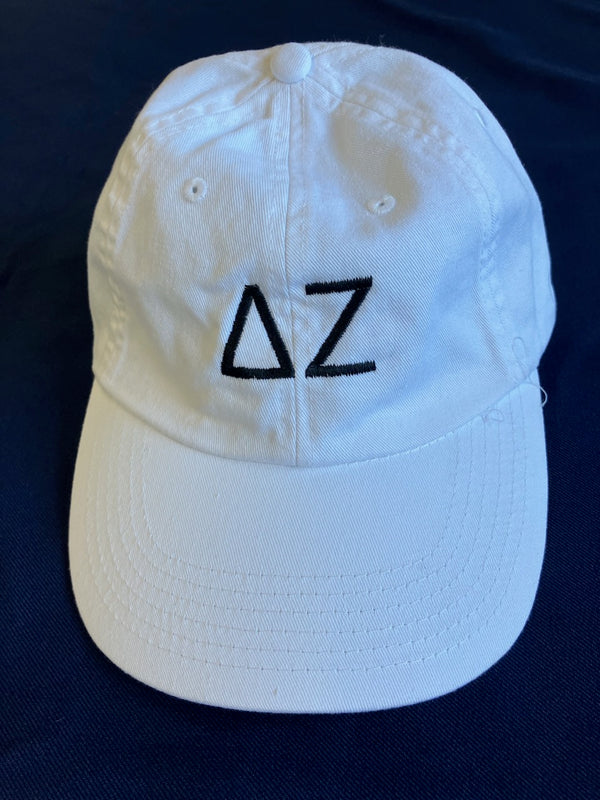 White and Black DZ Letter Hat