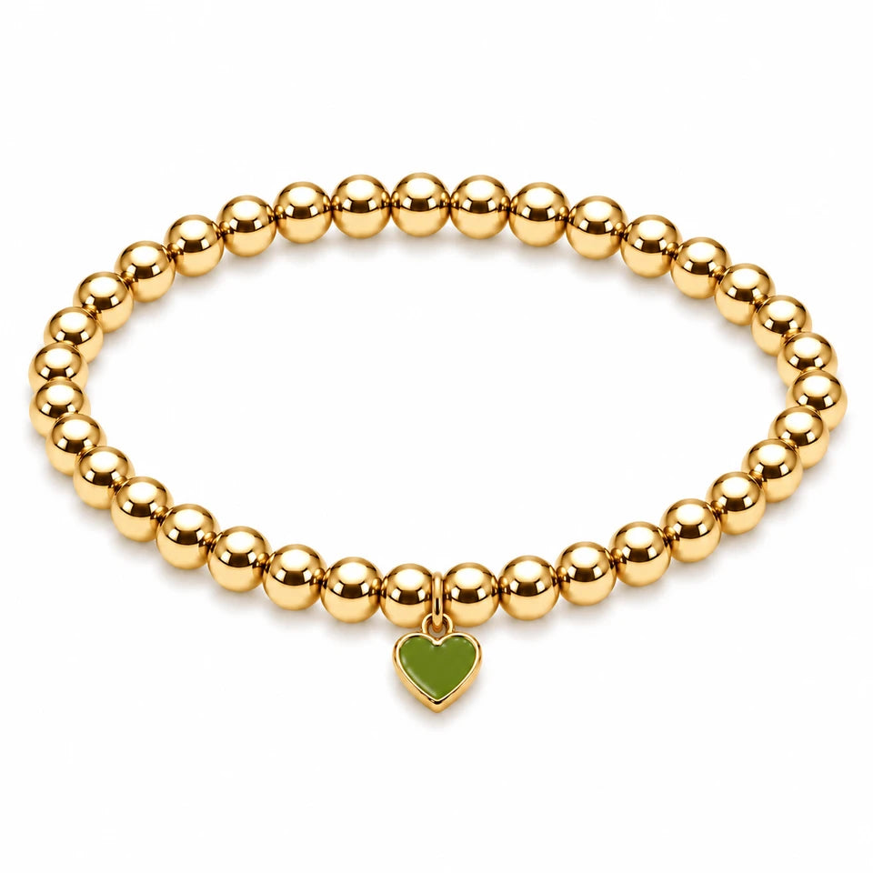 Gold Mini Heart Color Pop Bracelet