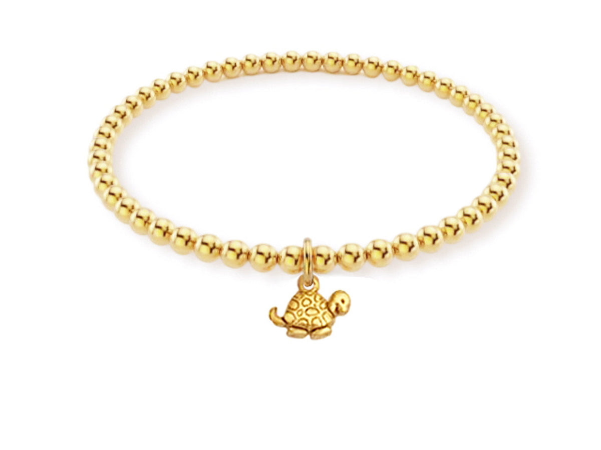 Delta Zeta Bead Bracelet - Turtle - DZ Dezigns