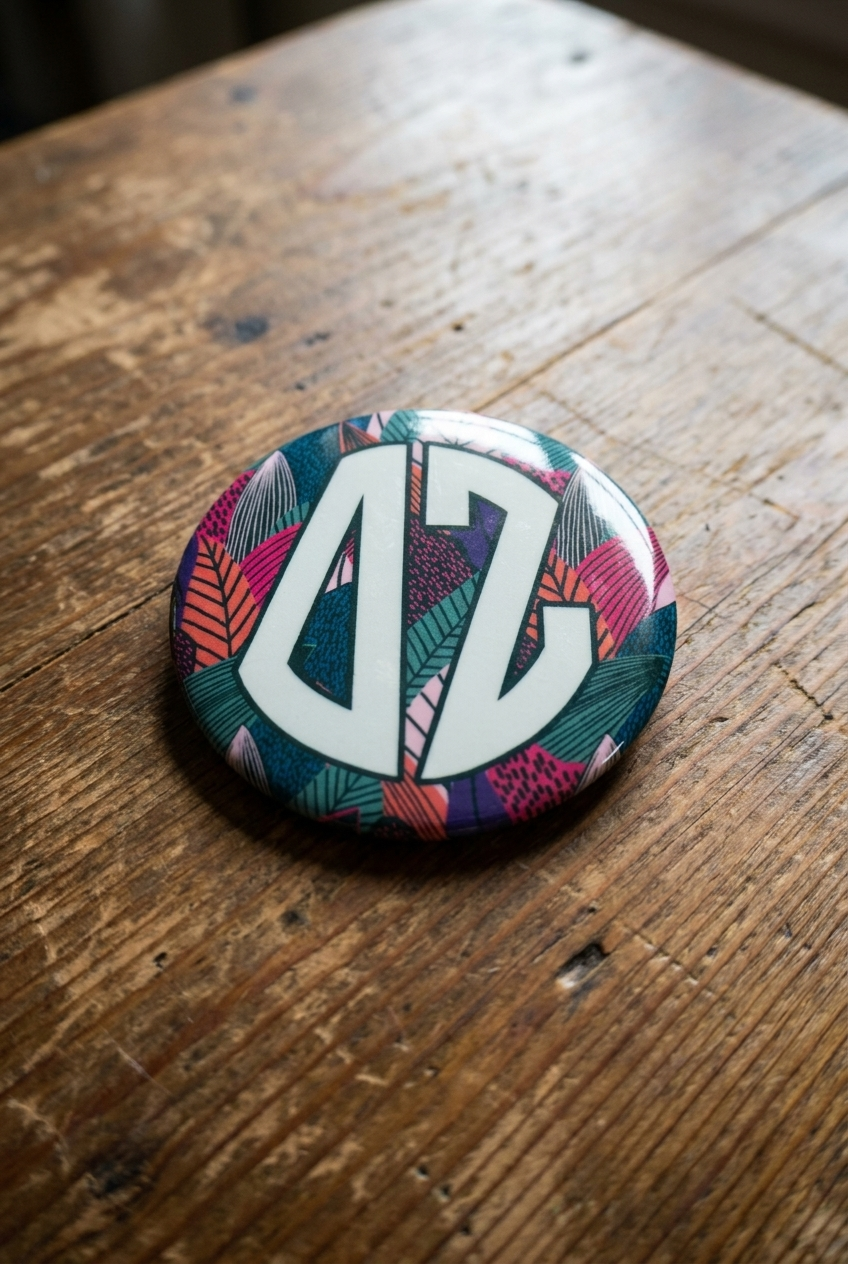 Leaf Letter Button - DZ Dezigns