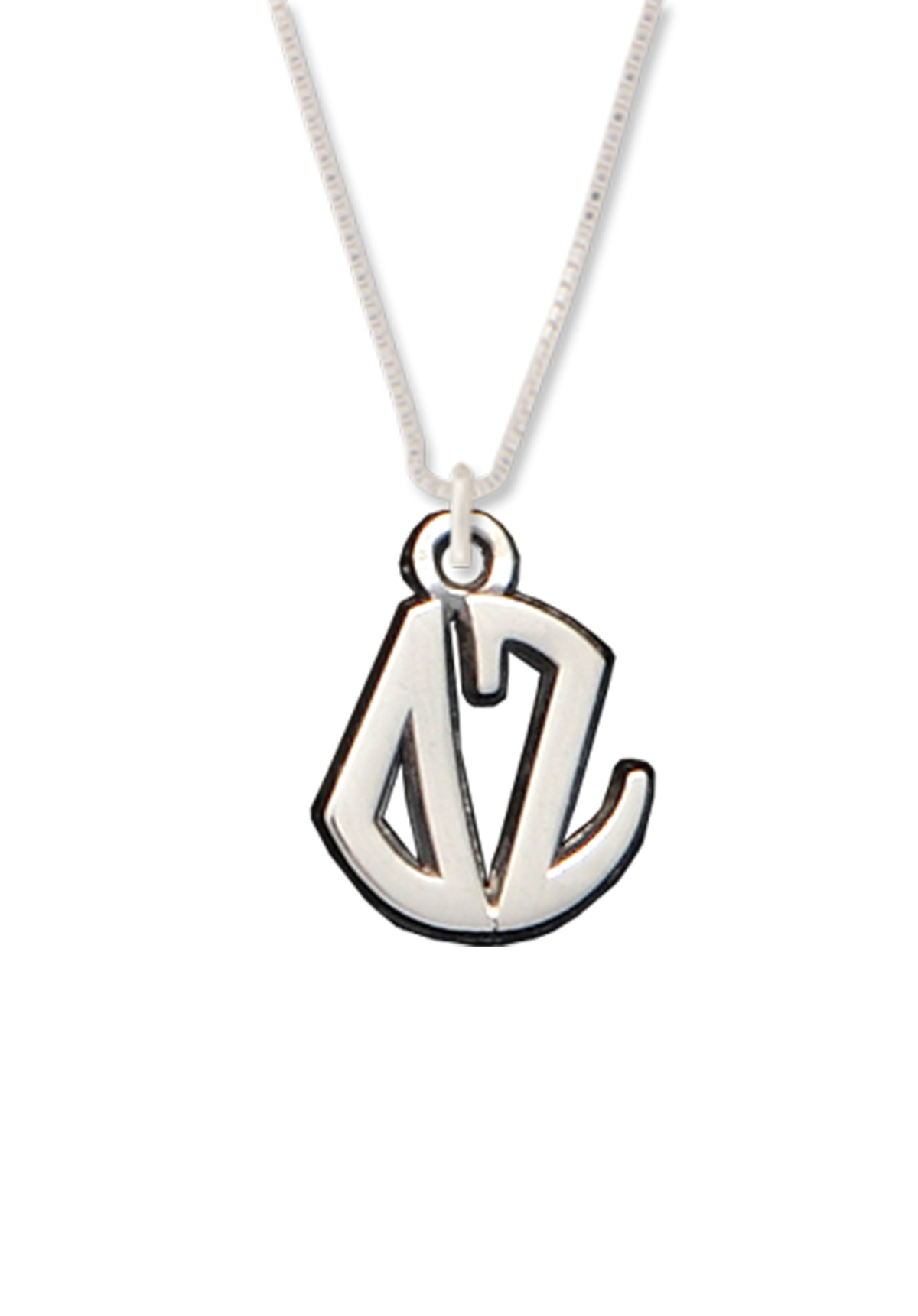 Letters Circle Drop Necklace - DZ Dezigns
