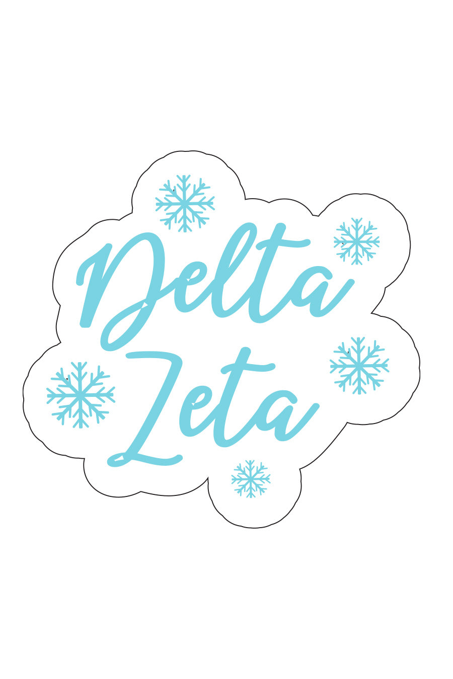 Snowflake Decal - DZ Dezigns