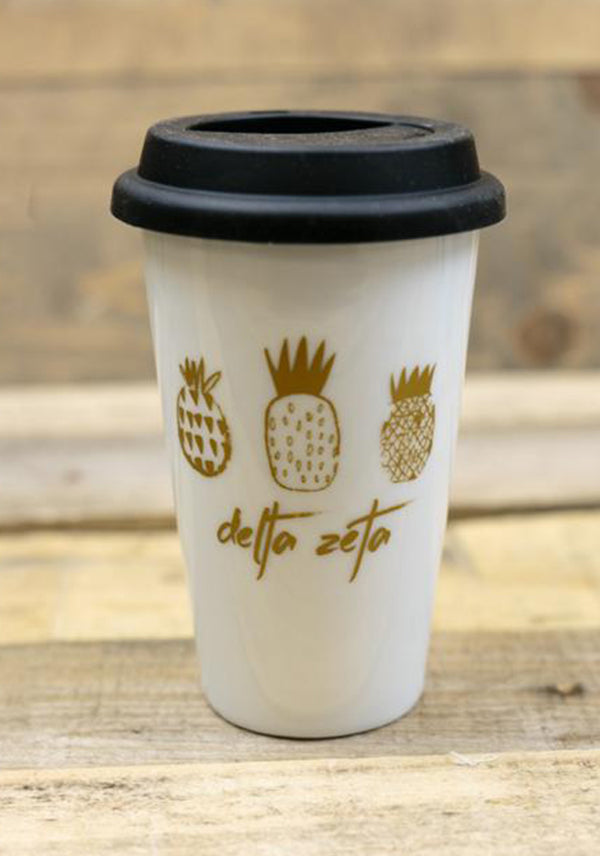White Pineapple on the Go Terra Cup - DZ Dezigns