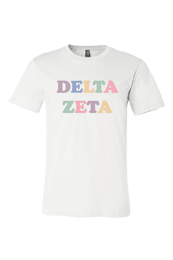 Pastel Delta Zeta Tee - DZ Dezigns